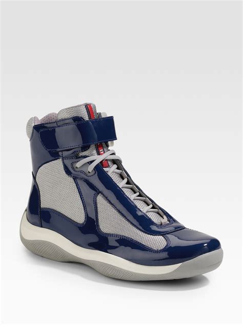 prada high-top sneakers womens|Prada sneakers women's.